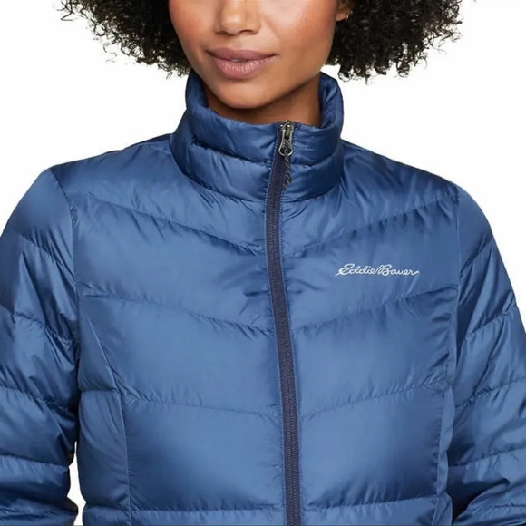 Eddie Bauer Womens' Chevron Quilt Down Jacket - Picture 5 of 5